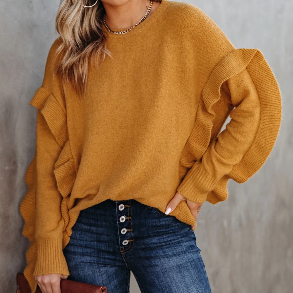 VICI | Charleston Ruffle Knit Sweater